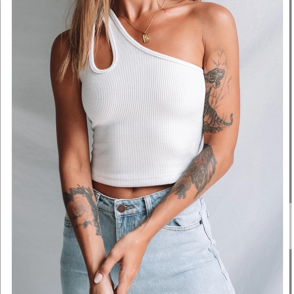 Princess Polly white crop